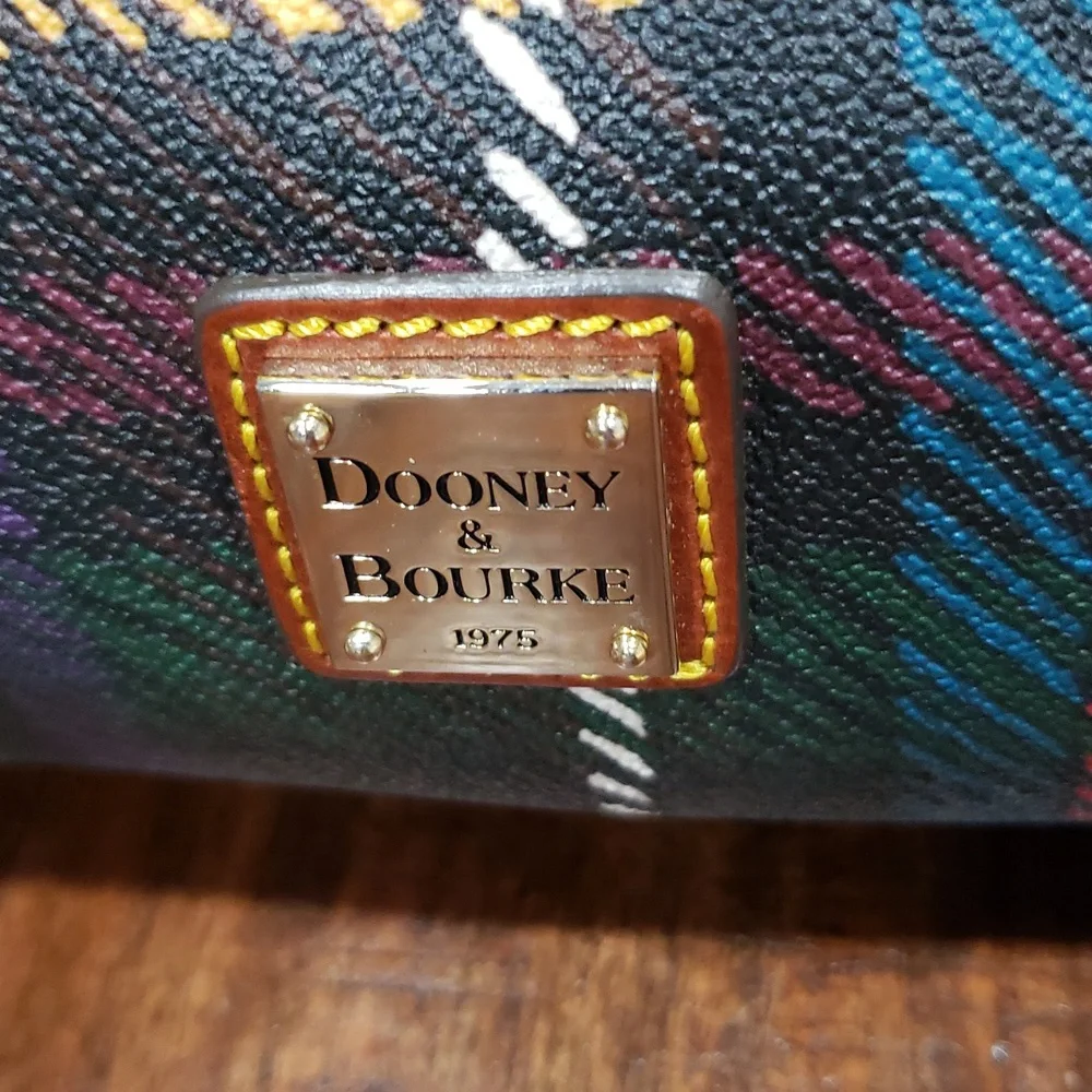 Dooney & Bourke Windsor Tartan Barrel Bag - Red, Green, Yellow - Picture 6 of 16